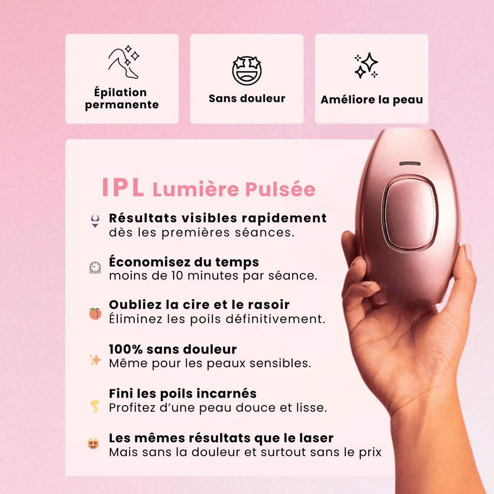 BLOOMY - ÉPILATEUR À LUMIÈRE PULSÉE